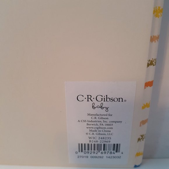 WILD ABOUT YOU CR Gibson First 5 Years Baby Album / MemoryBook / Keepsake NEW - Picture 3 of 8